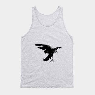 Handpainted Crow Tank Top